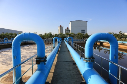 Part of the sewage treatment plant scene